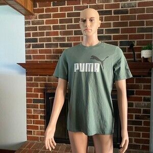 PUMA Men's  Faux All Time Tee Eucalyptus Short Sleeve Sport Size M new